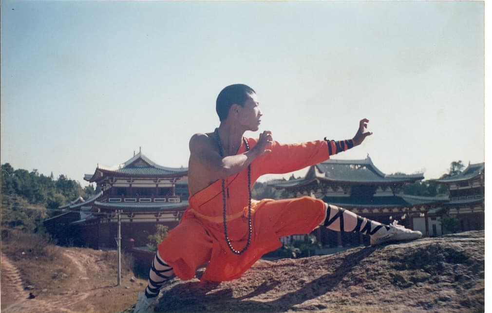 Master Zhu training at the Shaolin Temple